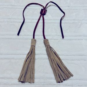 Genuine Leather Bag Accessories Tassels
